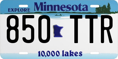 MN license plate 850TTR