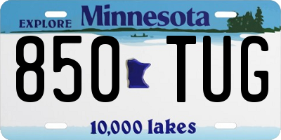 MN license plate 850TUG
