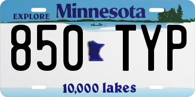 MN license plate 850TYP