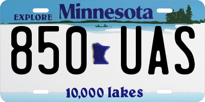 MN license plate 850UAS