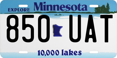 MN license plate 850UAT