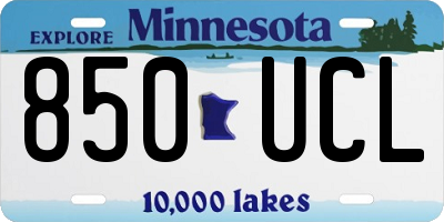 MN license plate 850UCL