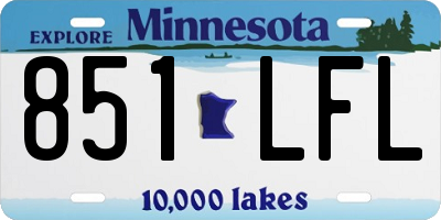 MN license plate 851LFL