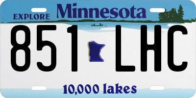 MN license plate 851LHC