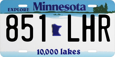 MN license plate 851LHR