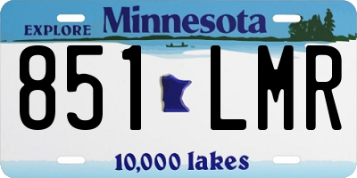 MN license plate 851LMR