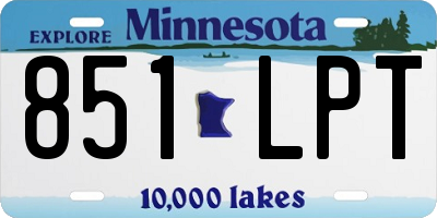 MN license plate 851LPT