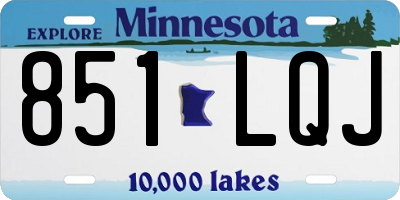 MN license plate 851LQJ