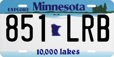 MN license plate 851LRB