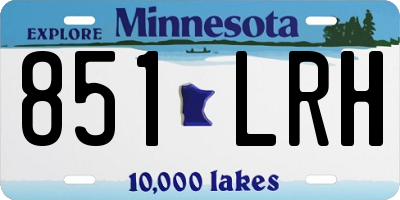 MN license plate 851LRH