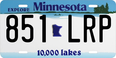 MN license plate 851LRP