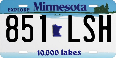 MN license plate 851LSH