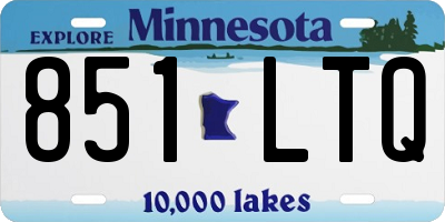 MN license plate 851LTQ