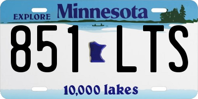 MN license plate 851LTS
