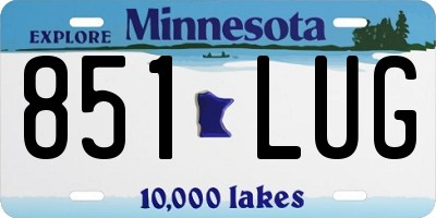 MN license plate 851LUG