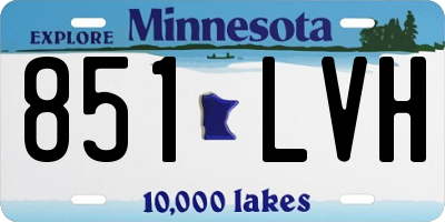 MN license plate 851LVH