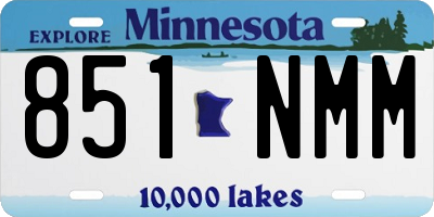 MN license plate 851NMM