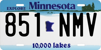 MN license plate 851NMV