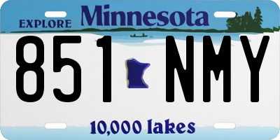 MN license plate 851NMY