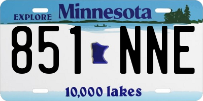 MN license plate 851NNE