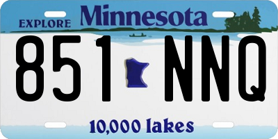 MN license plate 851NNQ