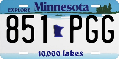 MN license plate 851PGG