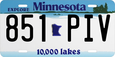 MN license plate 851PIV