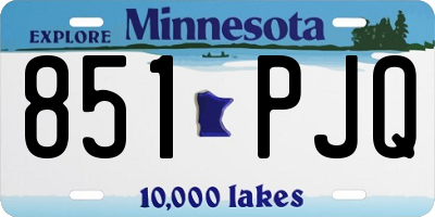 MN license plate 851PJQ