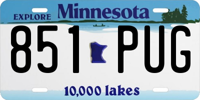 MN license plate 851PUG