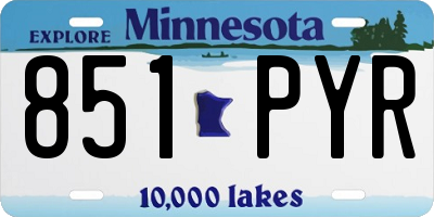 MN license plate 851PYR