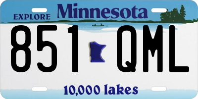 MN license plate 851QML