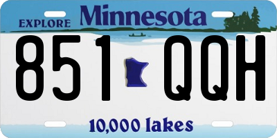 MN license plate 851QQH
