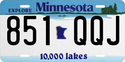 MN license plate 851QQJ