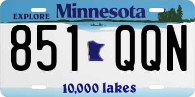MN license plate 851QQN