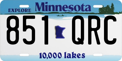 MN license plate 851QRC