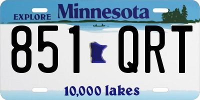 MN license plate 851QRT