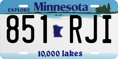 MN license plate 851RJI
