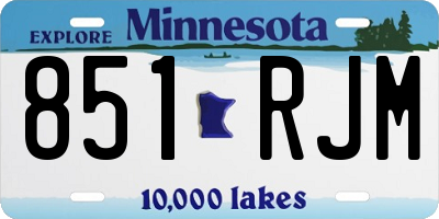 MN license plate 851RJM