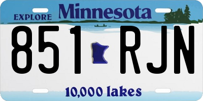 MN license plate 851RJN