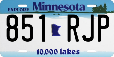 MN license plate 851RJP