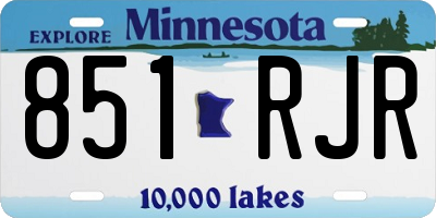 MN license plate 851RJR