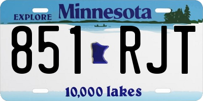 MN license plate 851RJT