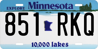 MN license plate 851RKQ