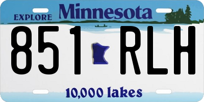 MN license plate 851RLH
