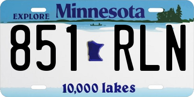 MN license plate 851RLN