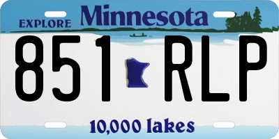 MN license plate 851RLP