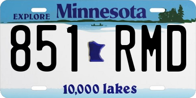 MN license plate 851RMD