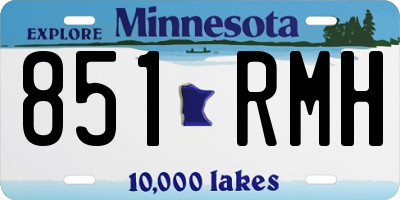 MN license plate 851RMH