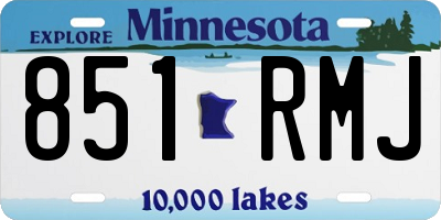 MN license plate 851RMJ