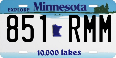 MN license plate 851RMM